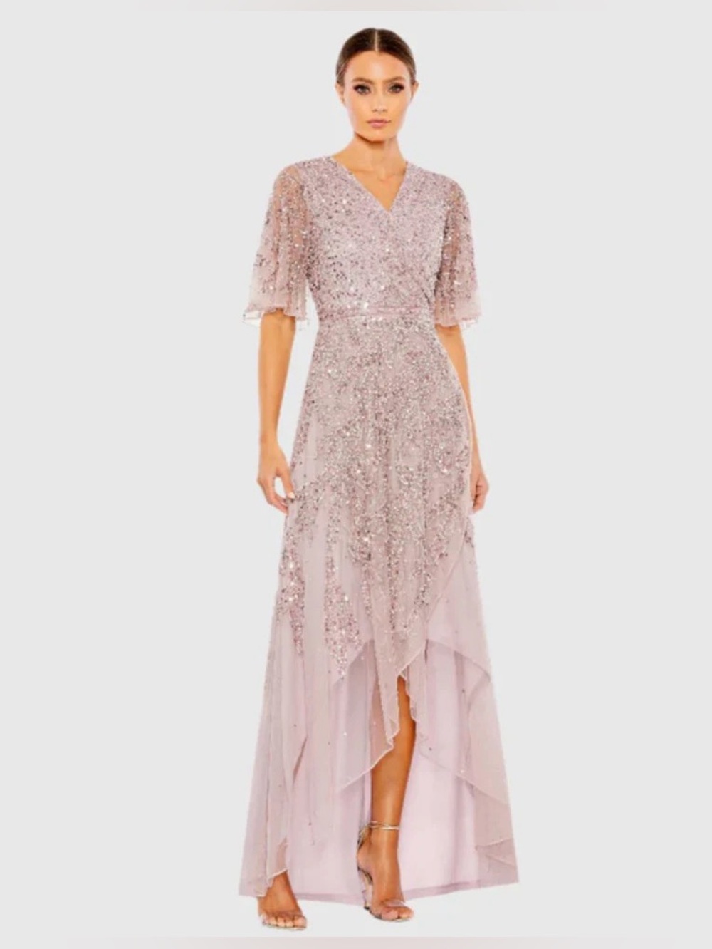 MacDuggal 93681 vintage lilac size 16 NWT brand new never worn or altered before